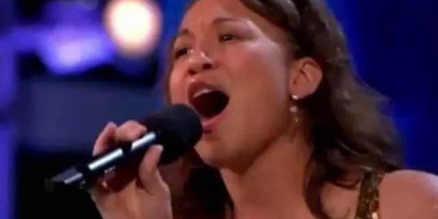 Sept. 22, 2011: Melanie Amaro, 18, sings for the judges on The X Factor.