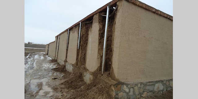 A police training center’s dry fire range (DFR), commissioned by the US government as part of Afghanistan reconstruction efforts, began to disintegrate in less than four months after its completion in 2012.