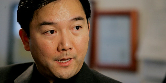 FILE - In this May 17, 2007 file photo, Chinese-Mexican businessman Zhenli Ye Gon is interviewed in his lawyer's office in Queens, N.Y. The businessman was extradited from the U.S. to Mexico, according to Deputy Attorney General Salvador Sandoval on Tuesday, Oct. 18, 2016. Ye Gon had been jailed in the U.S. since July 2007, when authorities seized more than $205 million from his Mexico City mansion, one of the largest drug-related cash seizures ever. (AP Photo/Richard Drew, File)