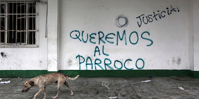 Municipal Palace in Catemaco, Veracruz state, Mexico, Sunday, Nov. 13, 2016.