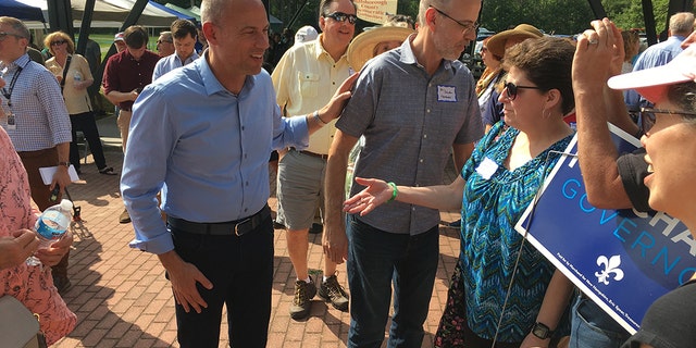 Michael Avenatti headlined a Democratic Party event in Greenfield, New Hampshire.