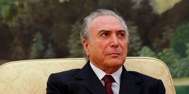 BEIJING, CHINA - NOVEMBER 07: Brazil's Vice President Michel Temer is seen during a meeting with China's President Xi Jinping (not pictured) at the Great Hall of the People on November 7, 2013 in Beijing, China. The Brazilian Vice President Michel Temer is on a six day visit to China. (Photo by Kim Kyung-Hoon - Pool/Getty Images)
