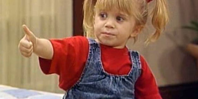 Michelle Tanner doing her signature thumbs up, which coincides with her catchphrase, "You got it, dude."