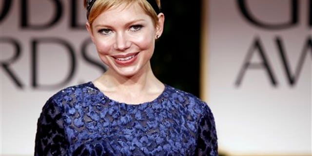 Michelle Williams at the 2012 Golden Globe Awards (AP)