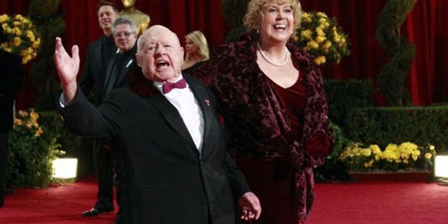 Feb. 22: Actor Mickey Rooney and his wife, Jan. , arrive at the 81st Academy Awards in Hollywood, California.
