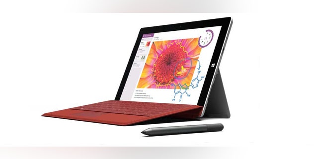 This product image provided by Microsoft shows the company's Surface 3 tablet.