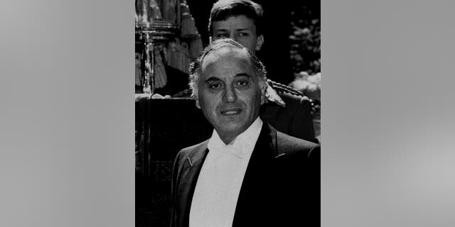 FILE - This Aug. 3, 1983 file photo shows Israeli Ambassador Yehuda Avner in London. Avner, a former Israeli diplomat and aide to a string of prime ministers who turned his insider stories about the country's leaders into a best-selling memoir, has died. Avner, who was 86, died Tuesday after a battle with cancer, his family said. (AP Photo, File)