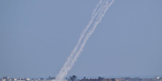 July 16, 2014 - FILE photo of a rocket fired by Palestinian militants from inside the Gaza Strip into central Israel, seen from Israel Gaza Border. A much-awaited UN report into the 2014 Gaza war released Monday, found that both Israel and Palestinian militant groups may have committed war crimes during the conflict.
