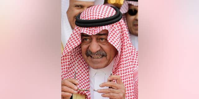 In this Monday, May 14, 2012 photo, Prince Muqrin bin Abdulaziz is seen at at Riyadh Base in Riyadh, Saudi Arabia. The Saudi Royal Court has announced Thursday, March 27, 2014 that King Abdullah’s son, Prince Muqrin has been named deputy crown prince, a move that sets out clearly his place as second-in-line to the thrown after the crown prince. The statement says Muqrin bin Abdulaziz, who once headed the kingdom’s intelligence agency and is the king’s youngest son, will retain his title as second deputy prime minister and adviser to his father.(AP Photo/Hassan Ammar, File)