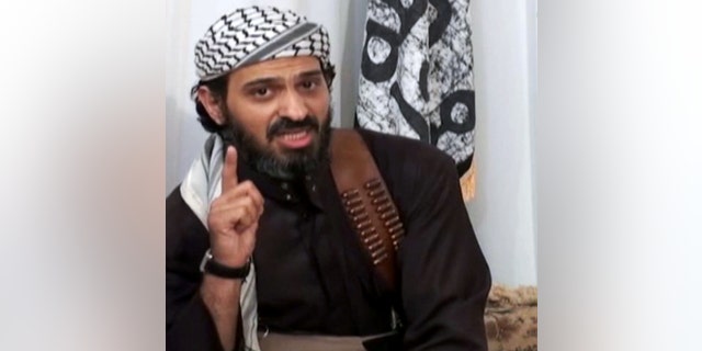 A frame grab from video posted on a militant-leaning Web site, shows Saeed al-Shihri, deputy leader of Al Qaeda in the Arabian Peninsula. Yemeni officials say a missile believed to have been fired by a U.S. operated drone in Yemen along with five others traveling with him in one car.