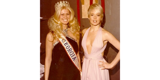 Diana Goodman (left) as Miss Georgia.