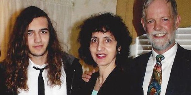 This undated handout photo provided by Cristi Reiger shows her nephew, August Reiger, left, and his parents, Chris, right, and Randa Reiger. More than six months after August Reiger, of Oklahoma City, went missing while on a family trip to Ecuador, family and friends remain hopeful that the teenager will be found alive. A representative for the Reiger family as well as other families of missing persons met with Ecuadorian President Rafael Correa last month about their loves ones, and a benefit is scheduled later this month to help raise money for the search for August. (AP Photo/Cristi Reiger)