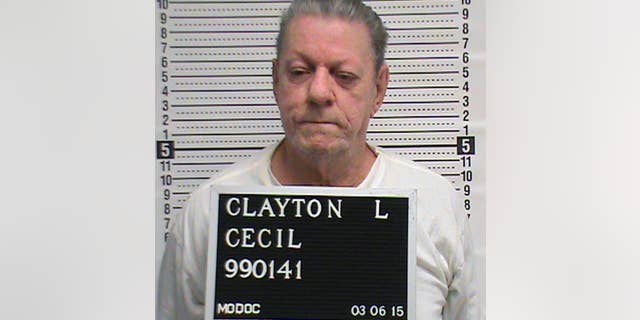 In this March 6, 2015 photo provided by The Missouri Department of Corrections is Cecil Clayton, 74, Missouri's oldest death row inmate. Clayton was convicted of gunning down Christopher Castetter, a sheriff's deputy in rural southwest Missouri's Barry County in 1996. (AP Photo/Missouri Department of Corrections)