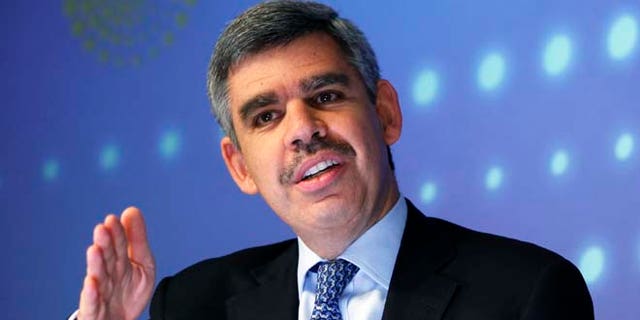 Former PIMCO Chief Executive Officer and Co-Chief Investment Officer Mohamed El-Erian speaks during an interview at Thomson Reuters.