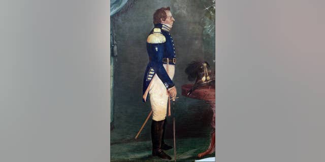 FILE - In this Dec. 8, 1997, file photo shows an 1842 watercolor portrait of Joseph Smith by Sutcliffe Maudsley on exhibit at the Museum of Church History and Art, in Salt Lake City. (AP Photo/Douglas C. Pizac, File)