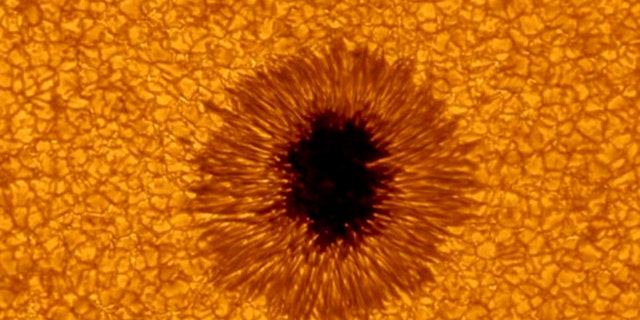 the most detailed sunspot ever obtained in visible light by the new 1.6 meter clear aperture, off-axis solar telescope at NJIT’s Big Bear Solar Observatory.