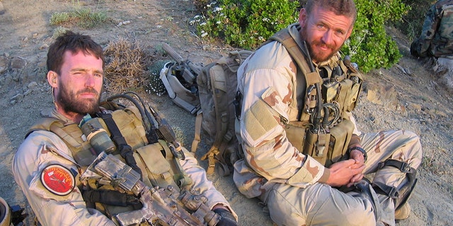 Navy file photo of SEAL Lt. Michael P. Murphy, from Patchogue, N.Y., and sonar technician (surface) Petty Officer 2nd Class Matthew G. Axelson, of Cupertino, Calif., taken in Afghanistan. Both were killed by enemy forces during a reconnaissance mission, Operation Red Wing, June 28, 2005.