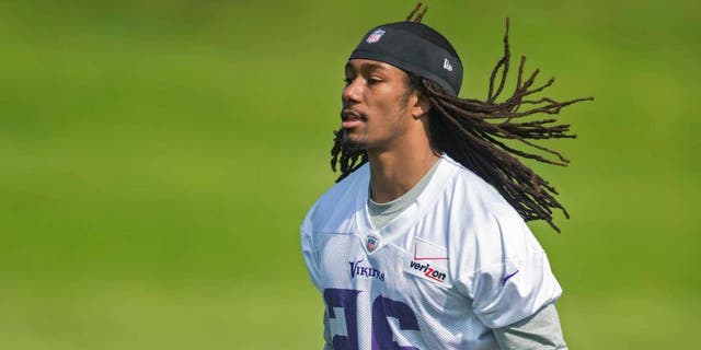 Wednesday, May 27: Minnesota Vikings cornerback Trae Waynes runs before drills at Winter Park.