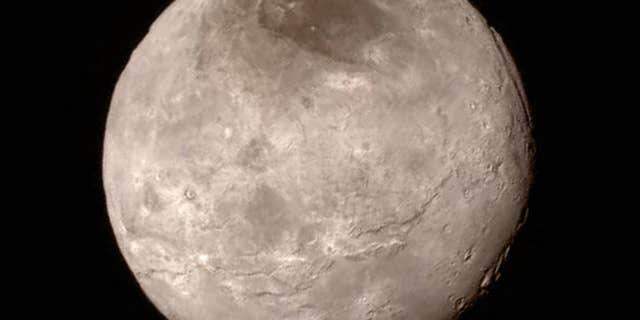 Charon image from New Horizons’ Long Range Reconnaissance Imager (LORRI).