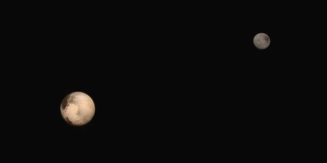 The latest two full-frame images of Pluto and Charon were collected separately by New Horizons during approach on July 13 and July 14, 2015.