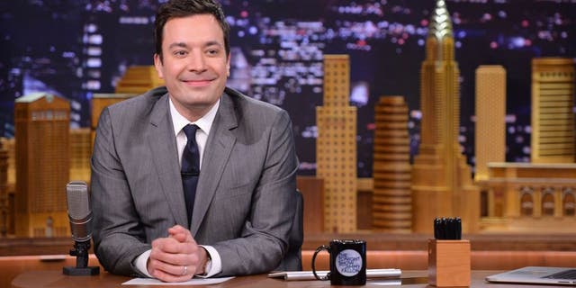 NEW YORK, NY - FEBRUARY 26: Jimmy Fallon hosts "The Tonight Show Starring Jimmy Fallon" at Rockefeller Center on February 26, 2014 in New York City. (Photo by Mike Coppola/Getty Images for The Tonight Show Starring Jimmy Fallon)