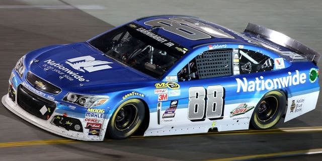 RICHMOND, VA - SEPTEMBER 12: Dale Earnhardt Jr., driver of the #88 Nationwide Chevrolet, races during the NASCAR Sprint Cup Series Federated Auto Parts 400 at Richmond International Raceway on September 12, 2015 in Richmond, Virginia. (Photo by Jerry Markland/Getty Images)