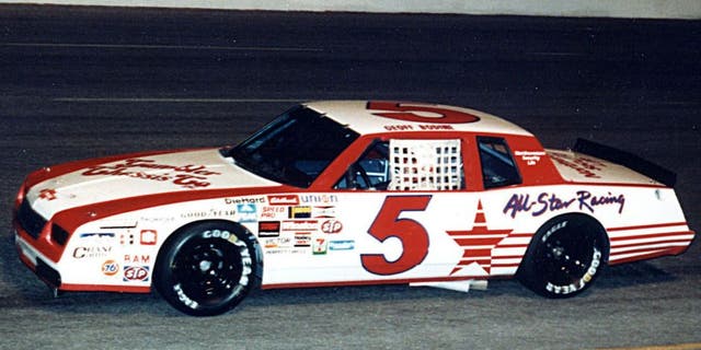 NASHVILLE, TN - MAY 12, 1984: Geoff Bodine in Rick Hendrick's All-Star Racing Chevy Monte Carlo during the Coors 420 at Nashville Speedway. Bodine started third and finished third in the race behind winner Darrell Waltrip. (Photo by ISC Archives via Getty Images)