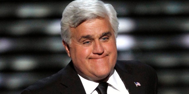 July 13, 2011: In this file photo, Jay Leno presents the Jimmy V Award for Perseverance at the ESPY Awards in Los Angeles.