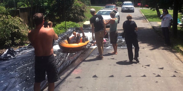 NC Asheville Police Join Pool Party4