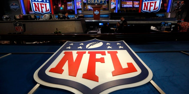 File photo - The NFL logo and set are seen at New York's Radio City Music Hall before the start of the 2013 NFL Draft April 25, 2013.