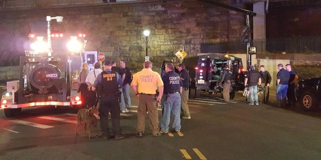 FBI Bomb Squad is on scene and continuing the investigation at the train station in Midtown Elizabeth.