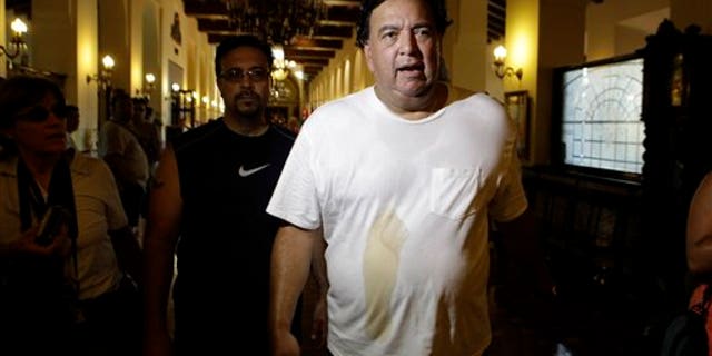 September 8: Former New Mexico Gov. Bill Richardson walks through the National Hotel after a morning work out in Havana, Cuba