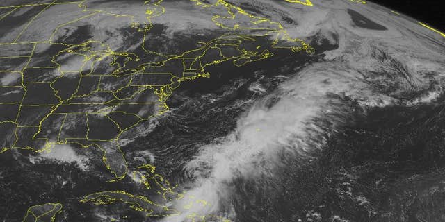 This NOAA satellite image taken Monday, Aug. 25, 2014, at 10:45 a.m. EDT shows showers and thunderstorms affecting portions of the central Gulf Coast as a frontal boundary was sinking into the region. Thunderstorms were also in place over the Upper Mississippi Valley and western Great Lakes as a cold front was slowly pushing in from the West. Much of the East was sunny under the influence of high pressure. Meanwhile, Tropical Storm Cristobal, which is expected to remain over the Atlantic, was producing showers and thunderstorms across the southeastern Bahamas, eastern Cuba and Hispaniola. (AP Photo/Weather Underground)