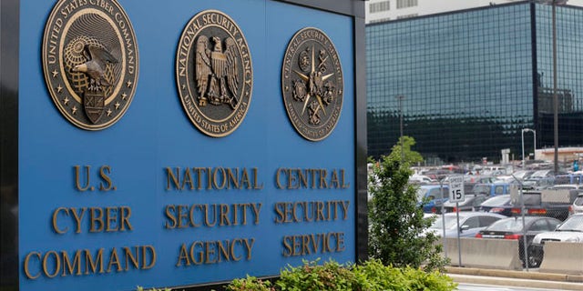 June 6, 2013 file photo shows the sign outside the National Security Agency (NSA) campus in Fort Meade, Md.