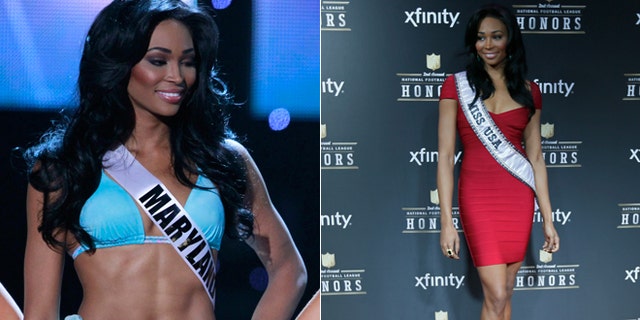 Former Miss USA Nana Meriwether is seen in these 2012 file photos.