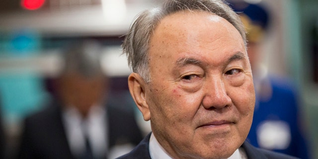 April 18, 2015: Kazakhstan President Nursultan Nazarbayev is seen in Almaty, Kazakhstan.