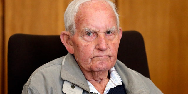 Sept. 2, 2013: Siert Bruins , 92-year-old former member of the Nazi Waffen SS, sits in the courtroom of the court in Hagen, Germany.