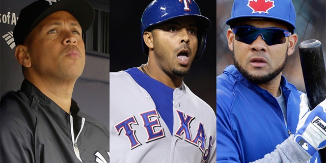 (Left to Right) Alex Rodriguez, Ryan Braun, Nelson Cruz and Melky Cabrera are among the players whose names have been tied to the clinic. (AP Photos)