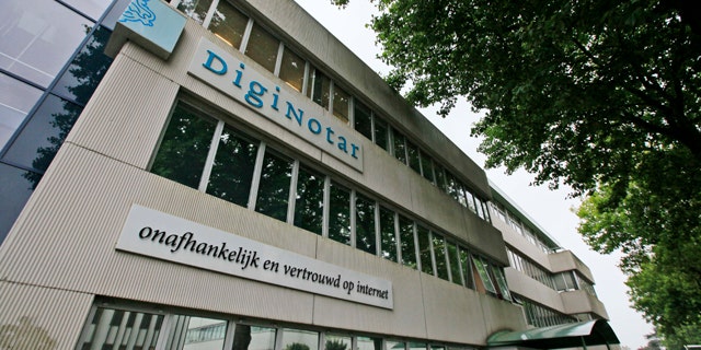 Sept. 6, 2011: Exterior view of the building housing Internet security firm DigiNotar in Beverwijk, north-western Netherlands. Dutch prosecutors say they are investigating DigiNotar for possible criminal negligence after it was slow to disclose a hacking incident that compromised dozens of websites and likely helped the Iranian government spy on dissidents for a month.