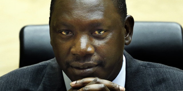 July 10, 2012: Congolese warlord Thomas Lubanga awaits his sentence in the courtroom of the International Criminal Court (ICC) in The Hague, Netherlands.