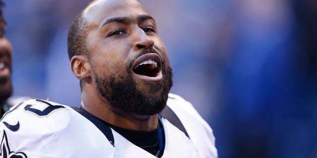 INDIANAPOLIS, IN - OCTOBER 25: Brandon Browner #39 of the New Orleans Saints looks on against the Indianapolis Colts during a game at Lucas Oil Stadium on October 25, 2015 in Indianapolis, Indiana. The Saints defeated the Colts 27-21. (Photo by Joe Robbins/Getty Images)