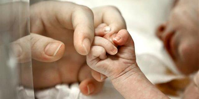 A stock photo of a newborn.