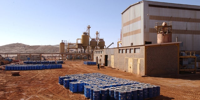 This undated file photo provided by French nuclear manufacturer Areva shows part of the uranium mine of Arlit, in northern Niger. Attackers in Niger detonated two car bombs at dawn on May 23, 2013, one in the city of Agadez where a military barracks was targeted and one in Arlit where a French company operates a uranium mine, injuring more than a dozen people.