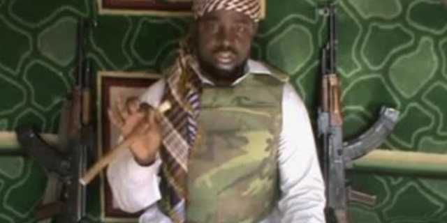 Jan. 10, 2012: This image taken from video posted by Boko Haram sympathizers shows the leader of the radical Islamist sect Imam Abubakar Shekau made available.