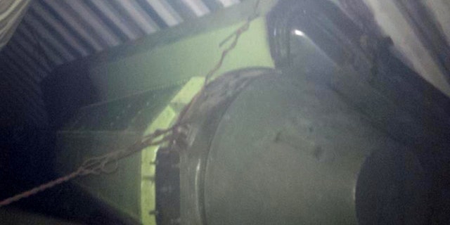 This is a picture Panama's President Ricardo Martinelli posted on his twitter account Monday July 15, 2013 showing what he said officials believe is sophisticated missile equipment found in containers of sugar aboard a North Korean-flagged ship traveling from Cuba. Panamanian officials verified the tweet was authentic but did not immediately respond to requests for further details. (AP Photo/Panamanian Government)