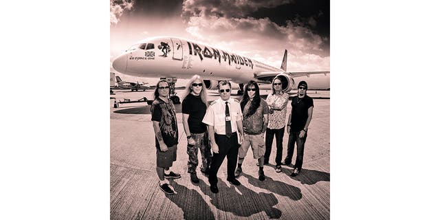Iron Maiden with Ed Force One.
