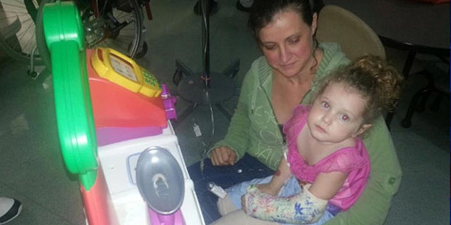 Ireland Nugent lost both her legs and part of her hand after she ran in front of a lawnmower her father was driving.