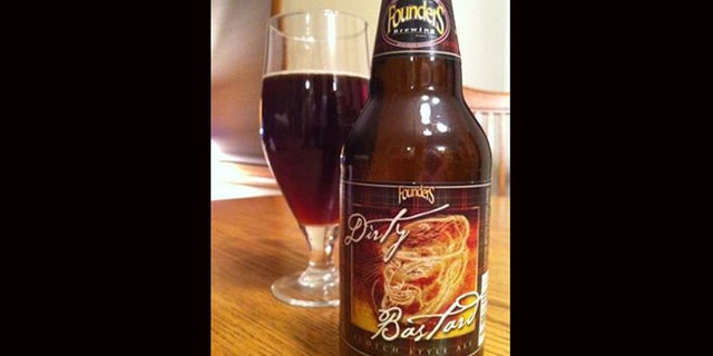 April 19, 2012: A bottle of Dirty Bastard Beer sits on a table in Mobile, Ala. The state alcoholic beverage control agency said Thursday it has banned the sale of Dirty Bastard beer in the state because of the profanity on its label.