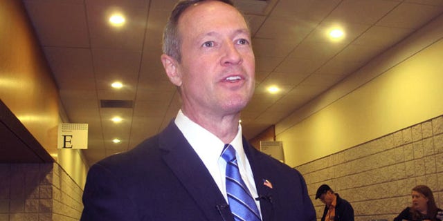 FILE: Feb. 28, 2014: Former Maryland Gov. Martin O'Malley at a conference hosted by the South Carolina Democratic Party in Myrtle Beach, S.C.