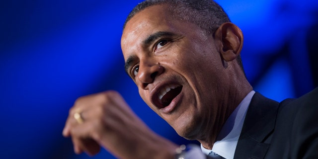 FILE - Feb. 20, 2015: President Obama speaks in Washington.